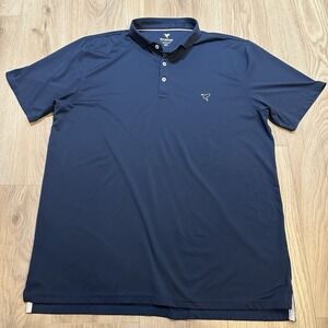 Bird Dogs Golf Polo Navy Lightweight Moisture Wicking Shirt Men's XL